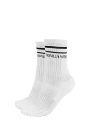 Gorilla Wear Crew Socks 1-Pack - White