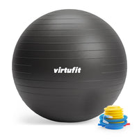 VirtuFit Anti-Burst Exercise Ball Pro - Black - 65 cm