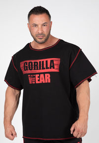 Gorilla Wear Wallace Workout Top - Black/Red