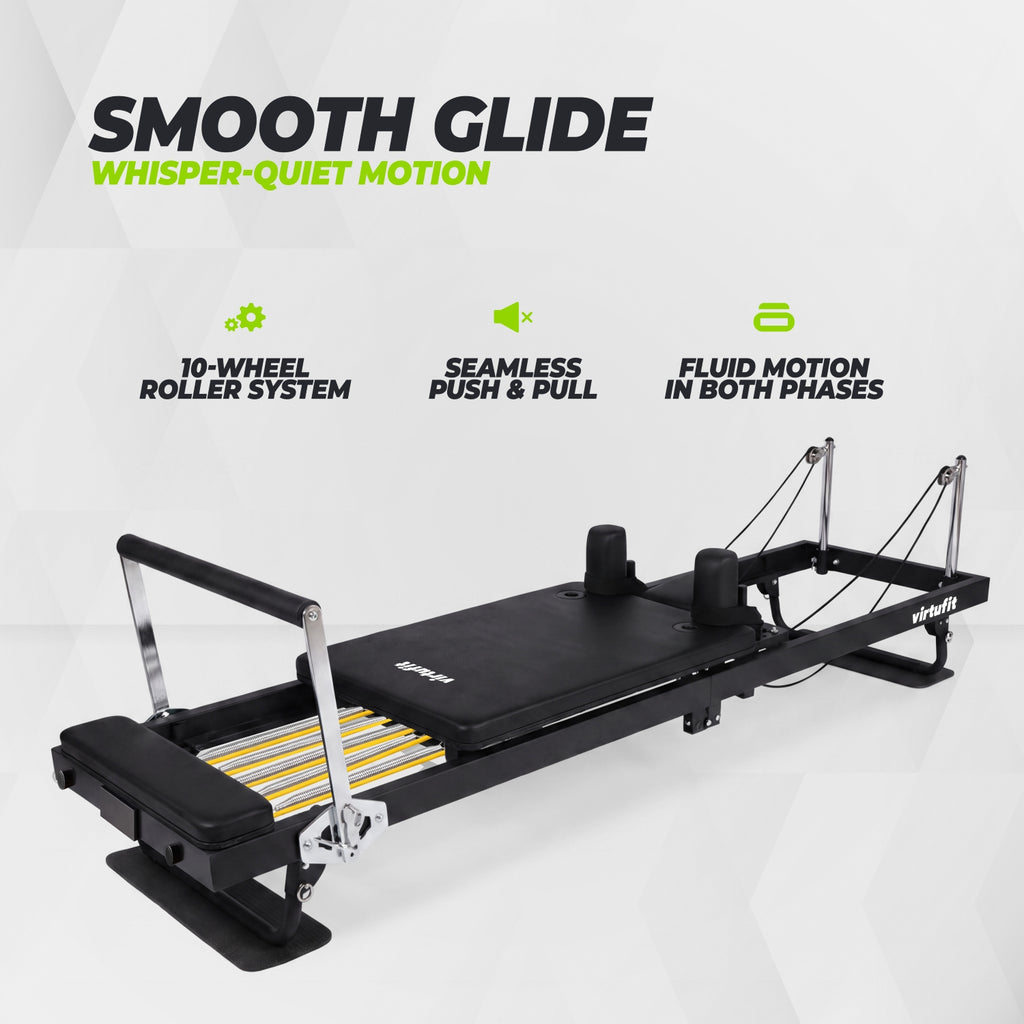 VirtuFit Pilates Reformer - Foldable - Black
