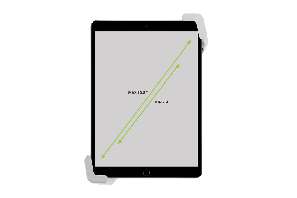 VirtuFit Universal Adjustable Tablet Holder for Fitness Equipment - Black/Gray