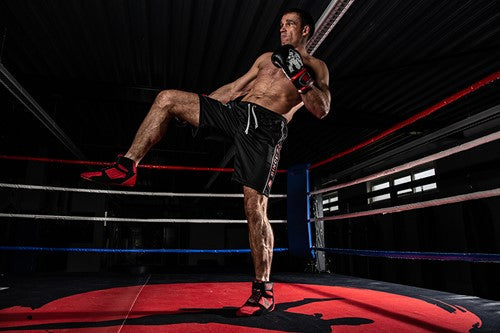 Functional Mesh Shorts - Black/Red