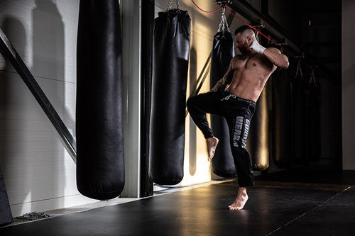 Logo Mesh Pants - Black