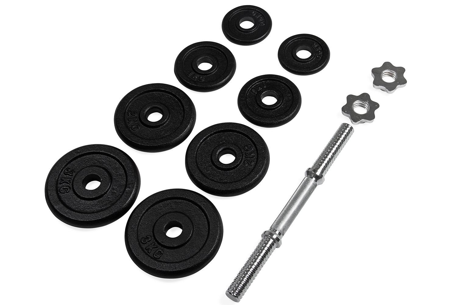 VirtuFit Adjustable Dumbbellset Pro - Cast Iron - 1 x 15 kg