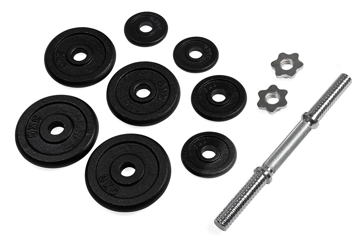 VirtuFit Adjustable Dumbbellset Pro - Cast Iron - 1 x 15 kg