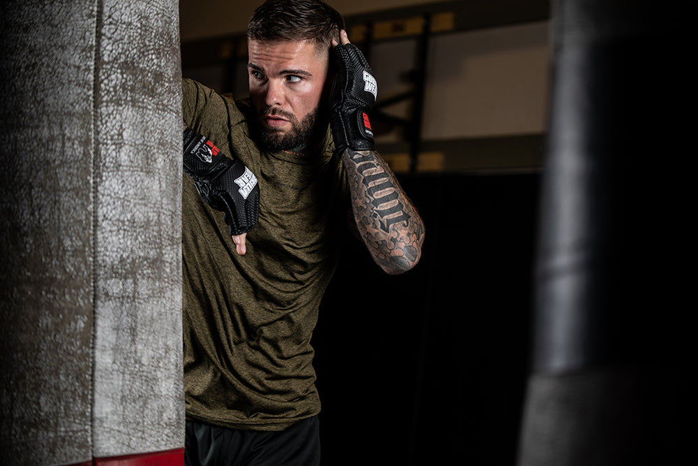Berea MMA Gloves (Without Thumb) - Black/White