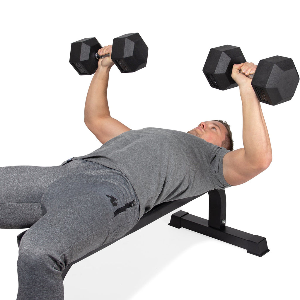 VirtuFit Vlakke Fitnessbank - Trainingsbank - Zwart - Tweedekans