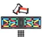 HMS 12-in-1 Push Up Board including Push-up Bars - Red