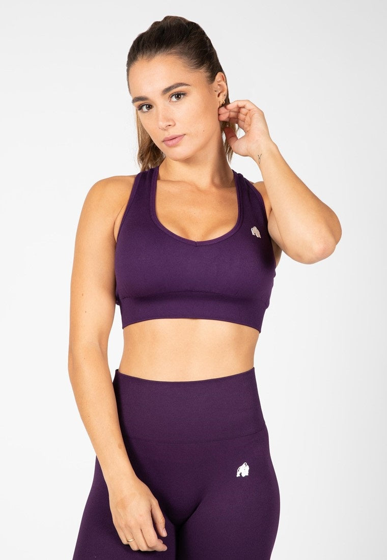 Gorilla Wear Neiro Seamless Sports Bra - Purple
