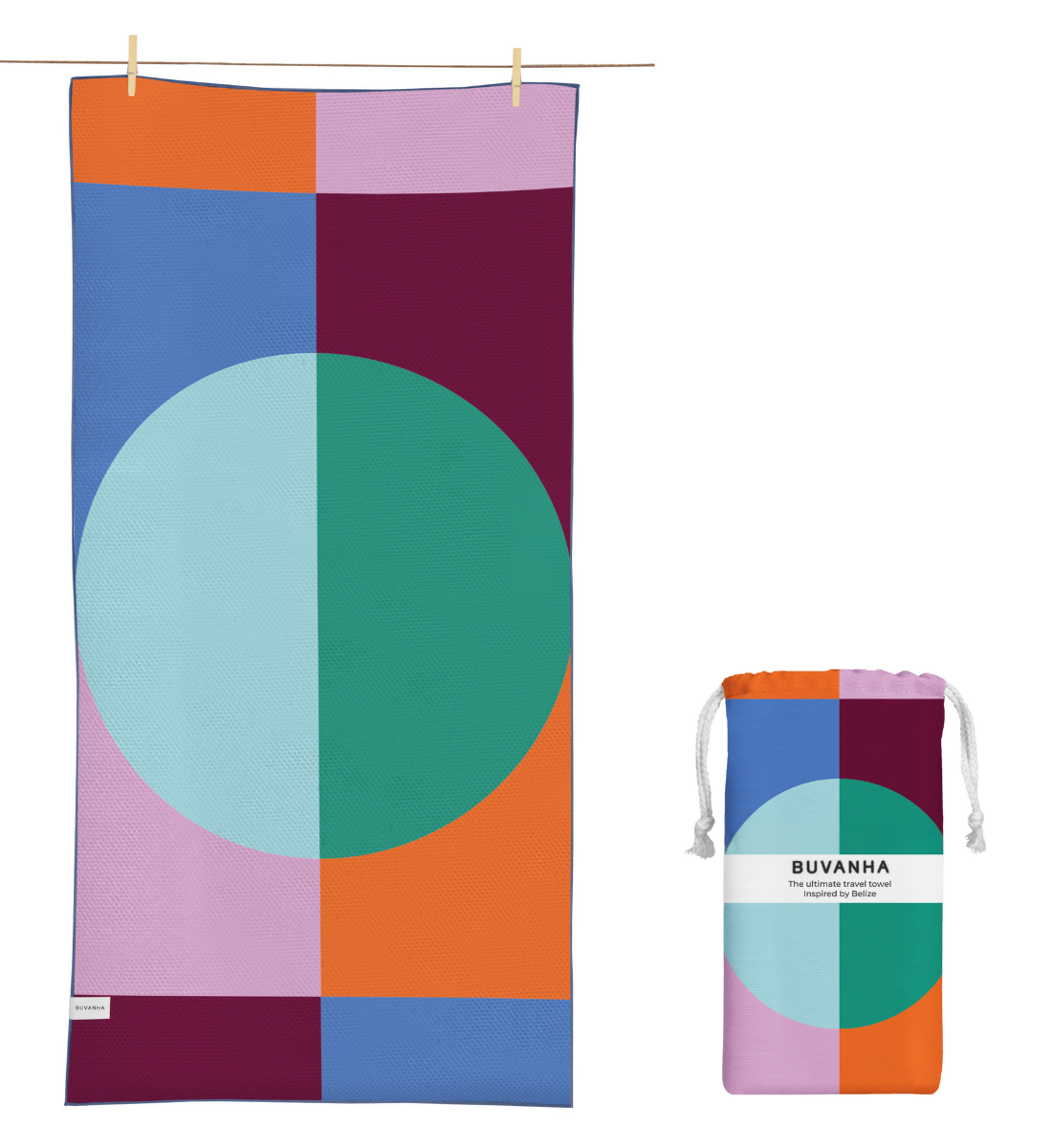 Buvanha Travel Towel Belize 01 - 160 x 80 cm