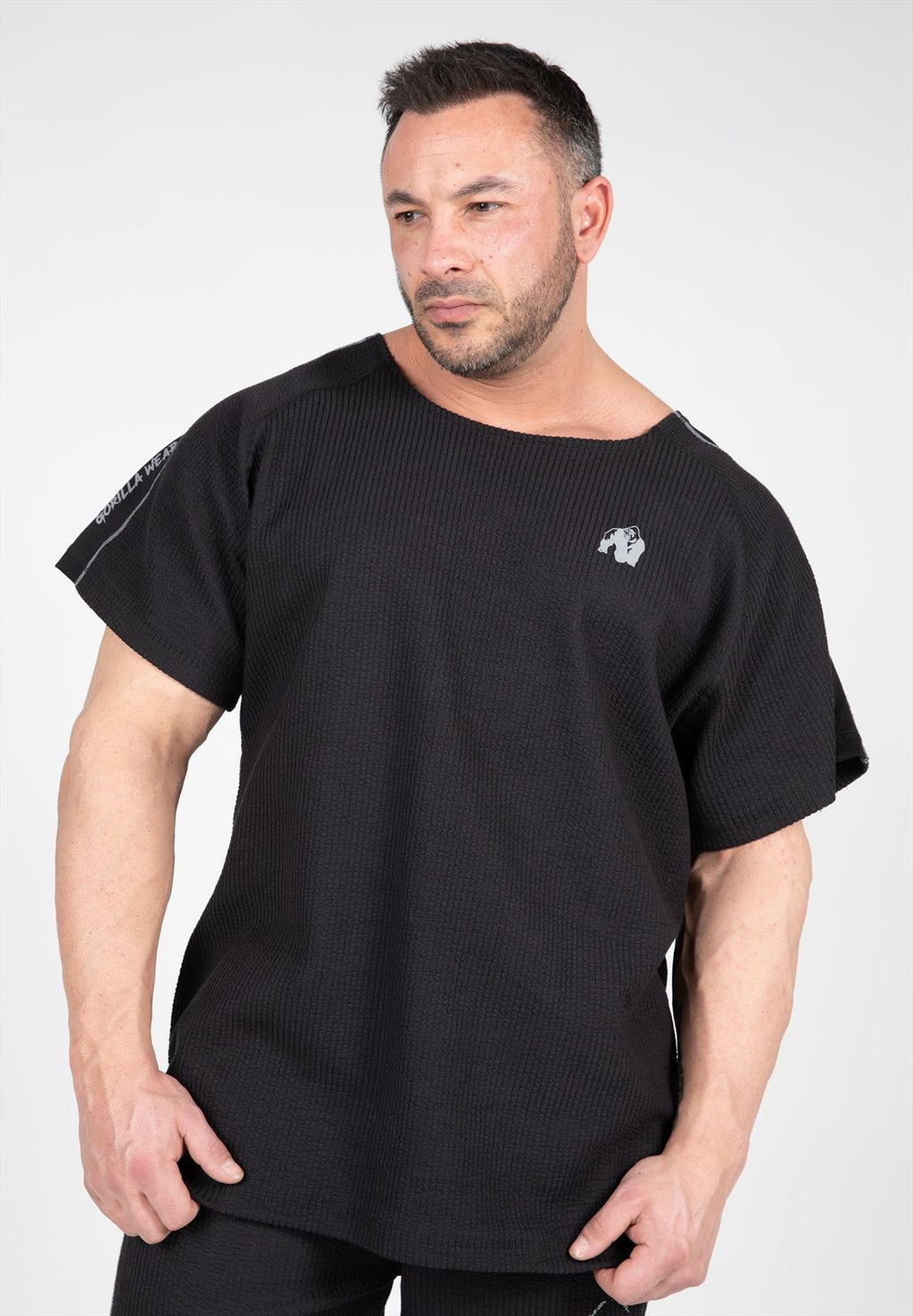 Buffalo Old School Workout Top - Black/Gray