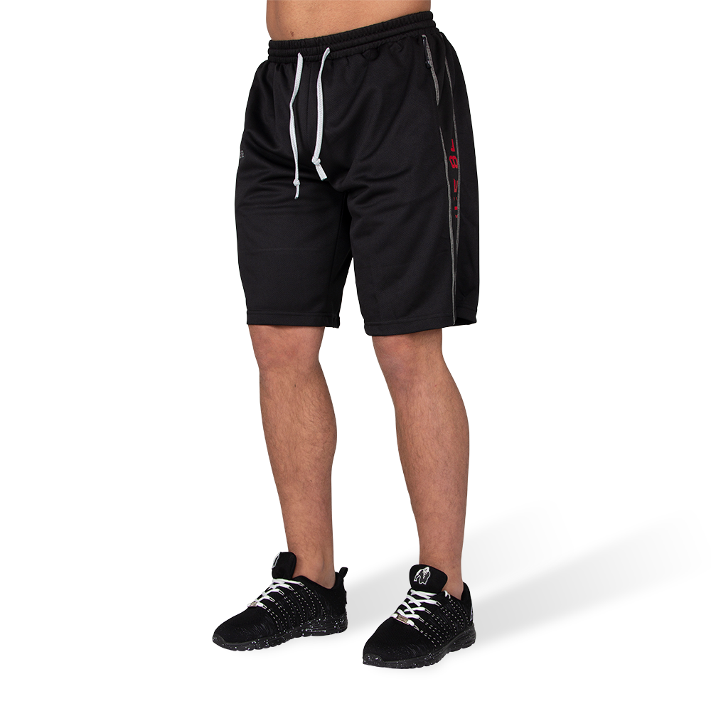 Functional Mesh Shorts - Black/Red