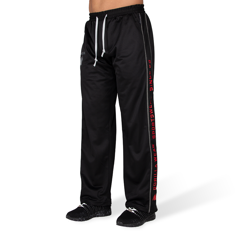Functional Mesh Pants - Black/Red