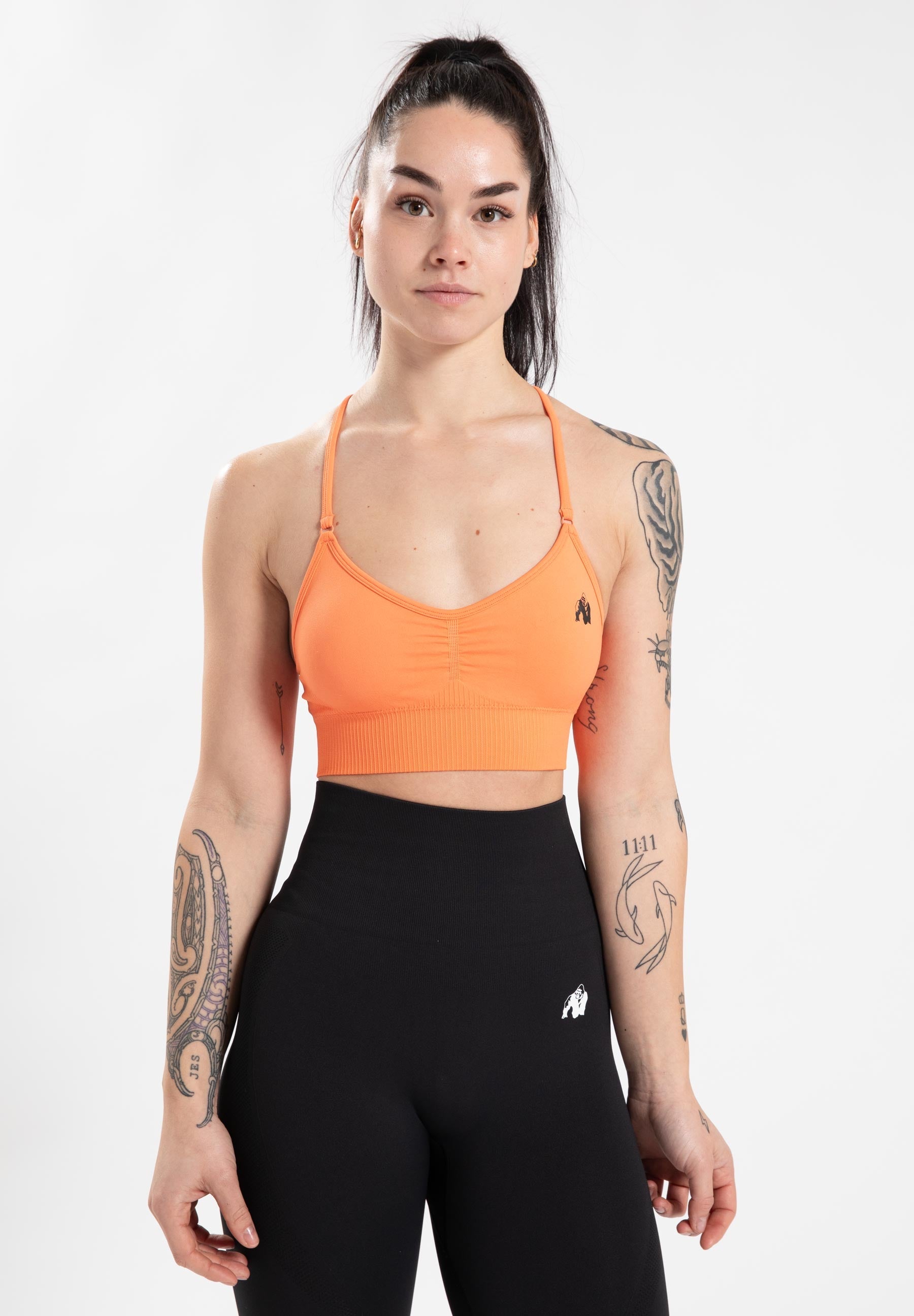 Gorilla Wear Olivia Seamless Sports Bra - Peach