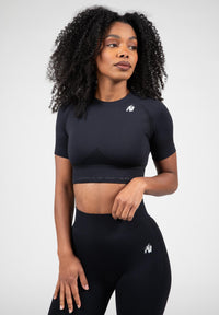 Gorilla Wear Whitney Seamless Crop Top - Black