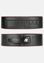 Gorilla Wear 4 Inch Premium Leather Lever Belt - Black