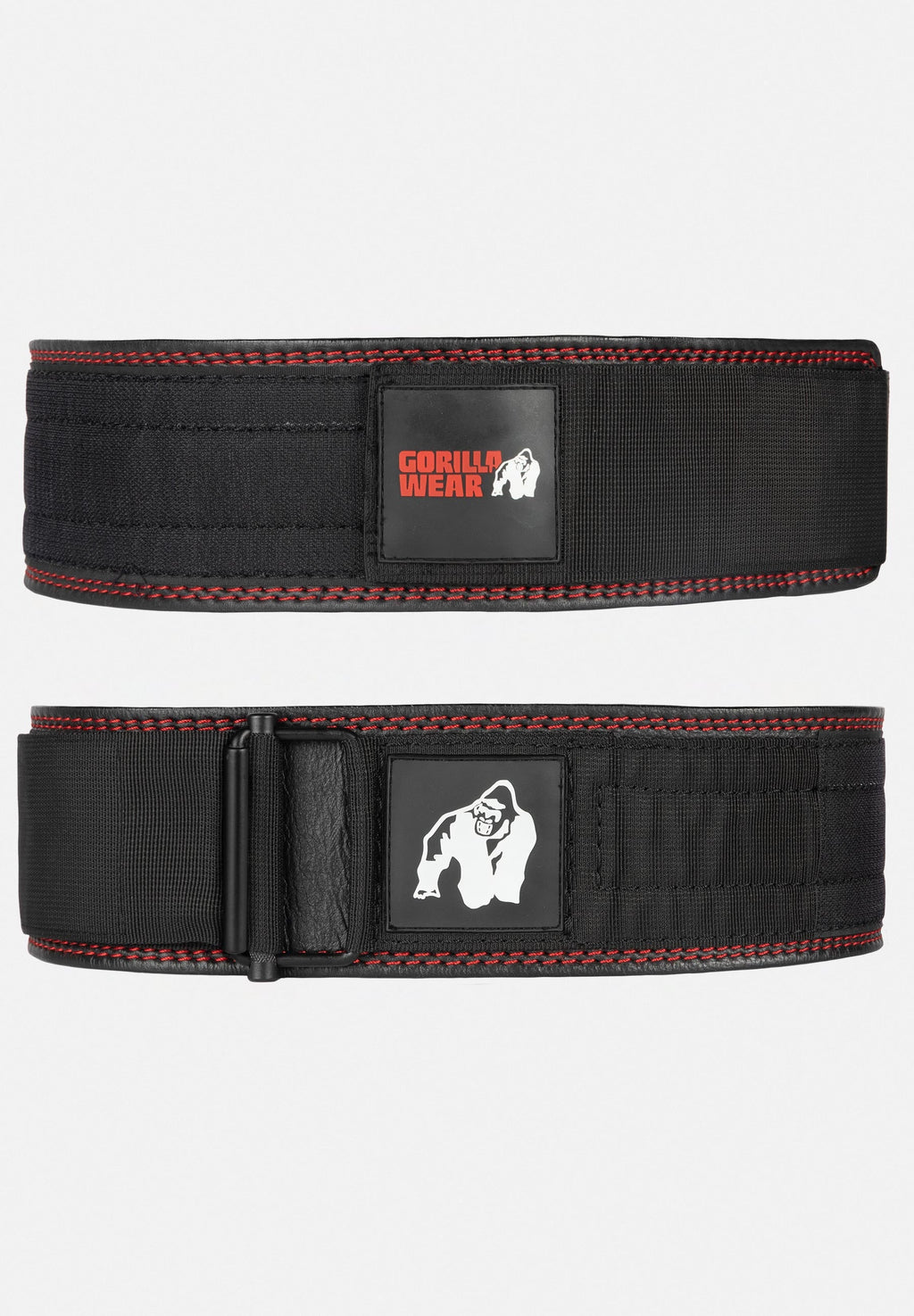 Gorilla Wear 4 Inch Premium Leather Lifting Belt - Black