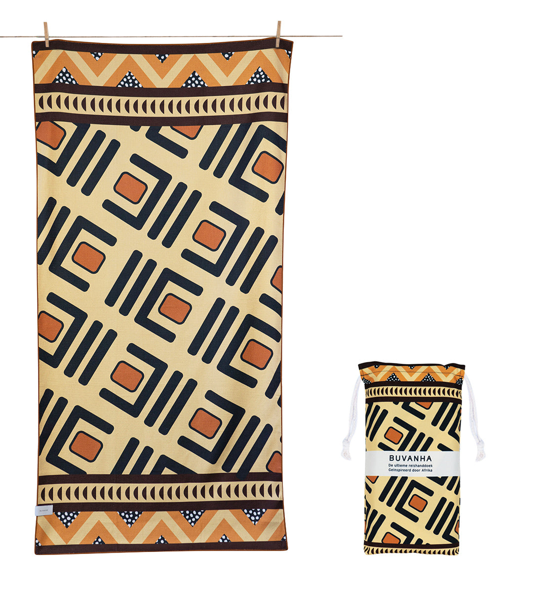 Buvanha Reishanddoek Africa - 200 x 90 cm