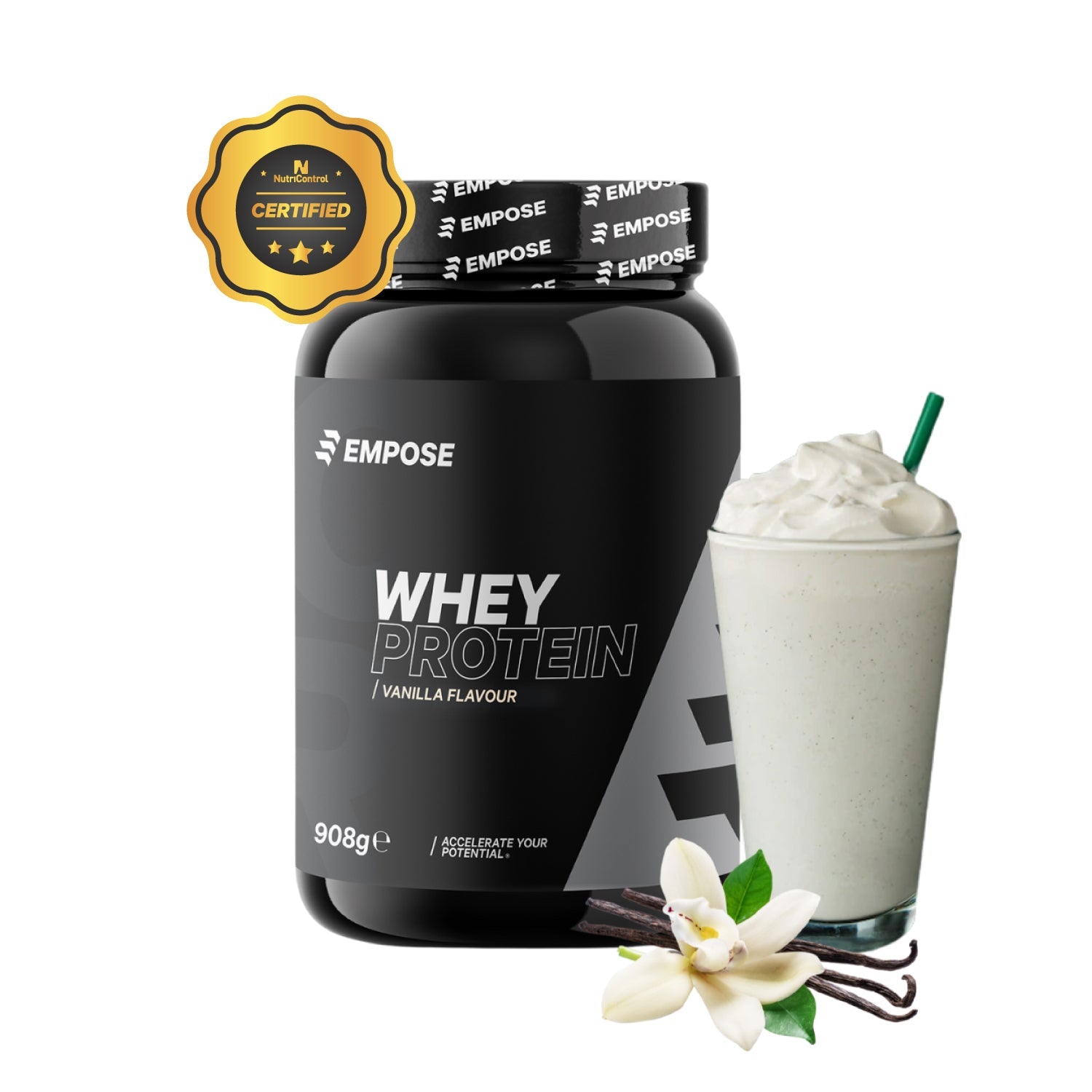 Empose Nutrition Whey Protein - Vanille - 908 gram