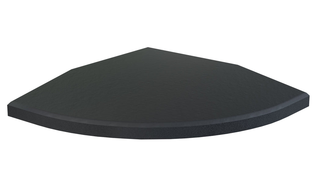 Flow Fitness Corner Profile Rubber Tile With Waterproof SBR Layer - 20 x 20 x 2 cm