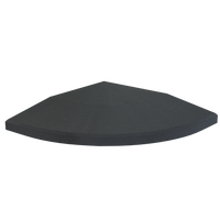 Flow Fitness Corner Profile Rubber Tile - 20 x 20 x 2 cm