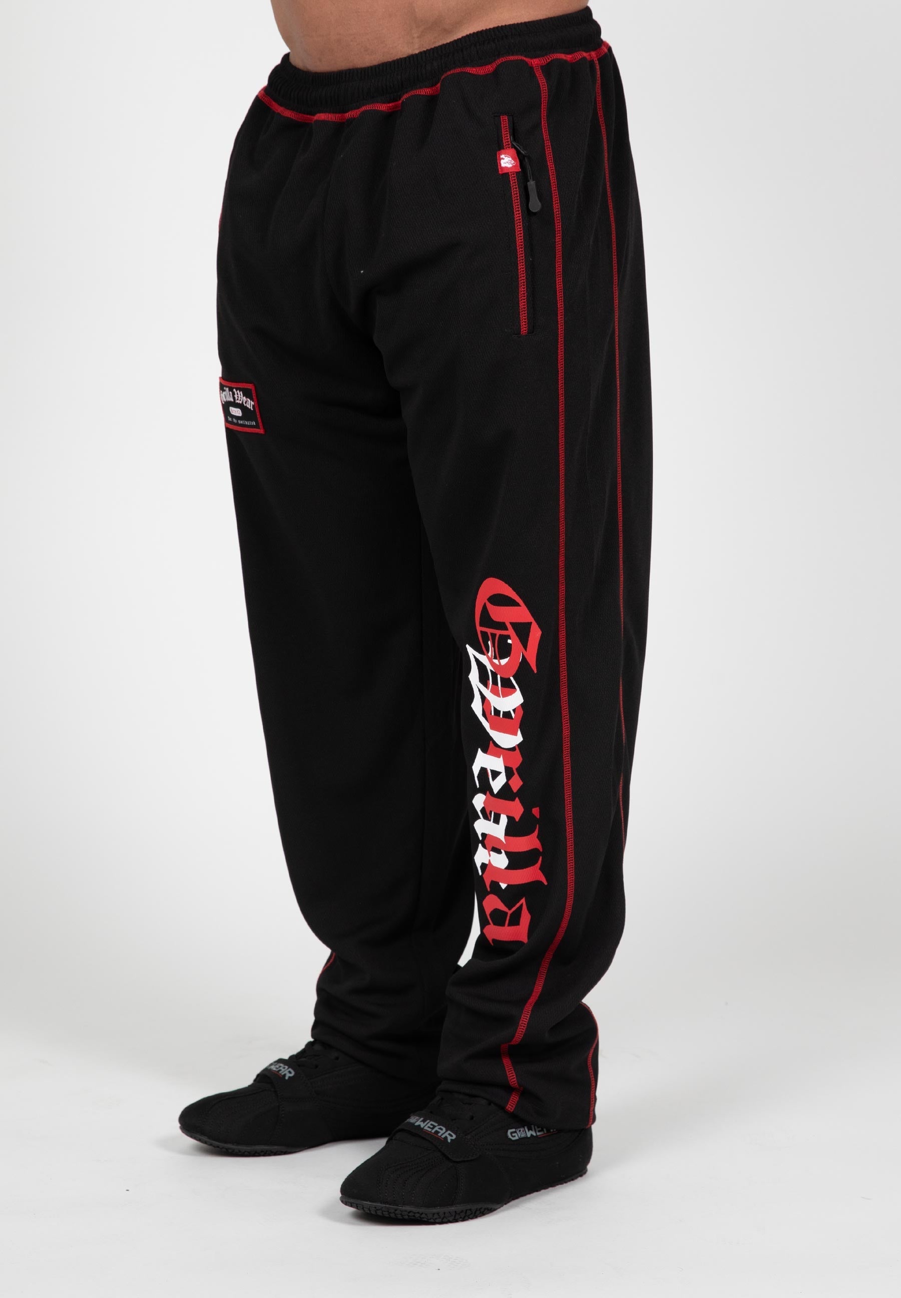 Gorilla Wear Marlow Mesh Pants - Black/Red