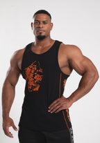 Gorilla Wear Monterey Tank Top - Black/Orange