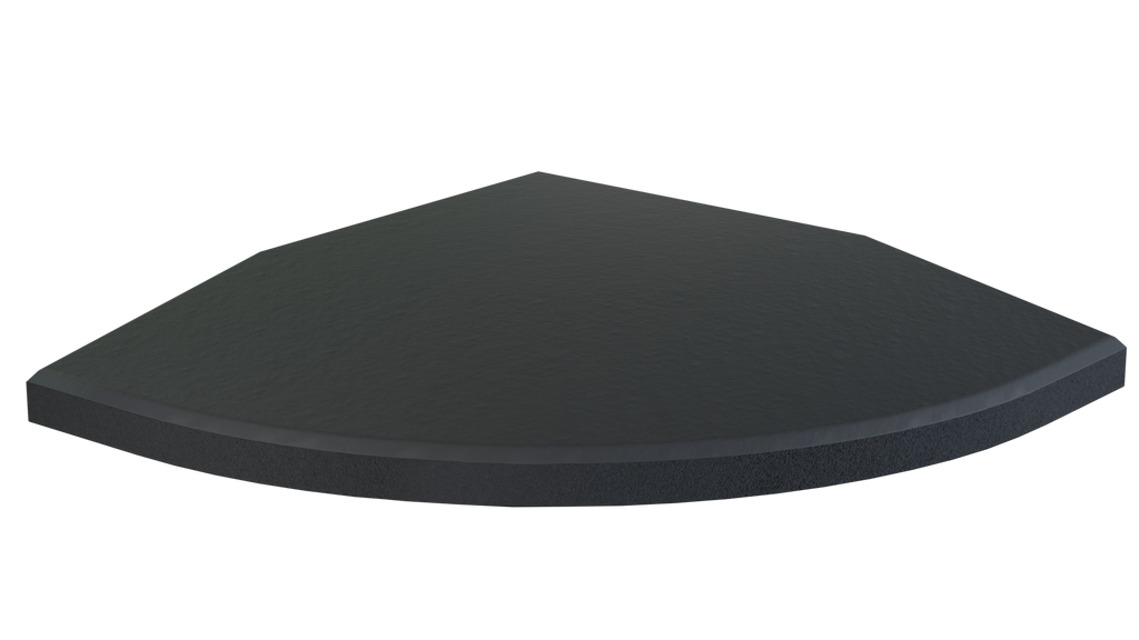 Flow Fitness Rubber Tile Corner Profile - 15x15x2 cm