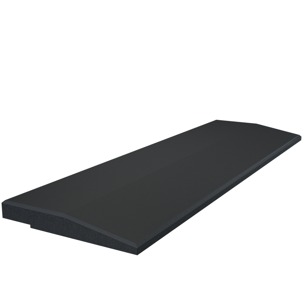 Flow Fitness Edge Rubber Tile - 50x15x2 cm