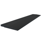 Flow Fitness Rubber Ramp Profile with Waterproof SBR Layer – 100 x 20 x 2 cm – Black