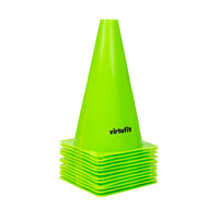VirtuFit Cones Set - 23 cm - 12 Pieces - Green