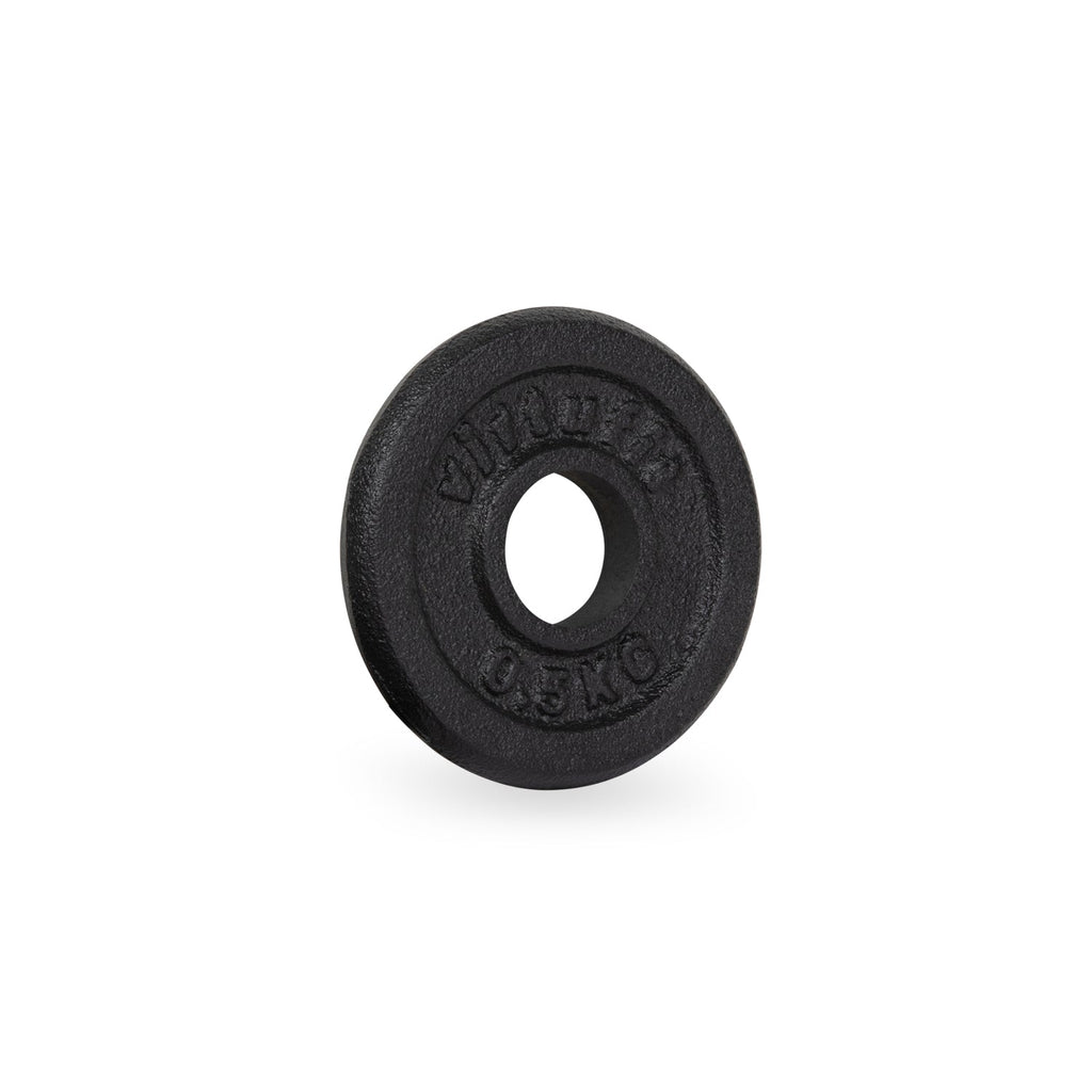 VirtuFit Cast Iron Weight Plate 30 mm - 0.5 kg - Black
