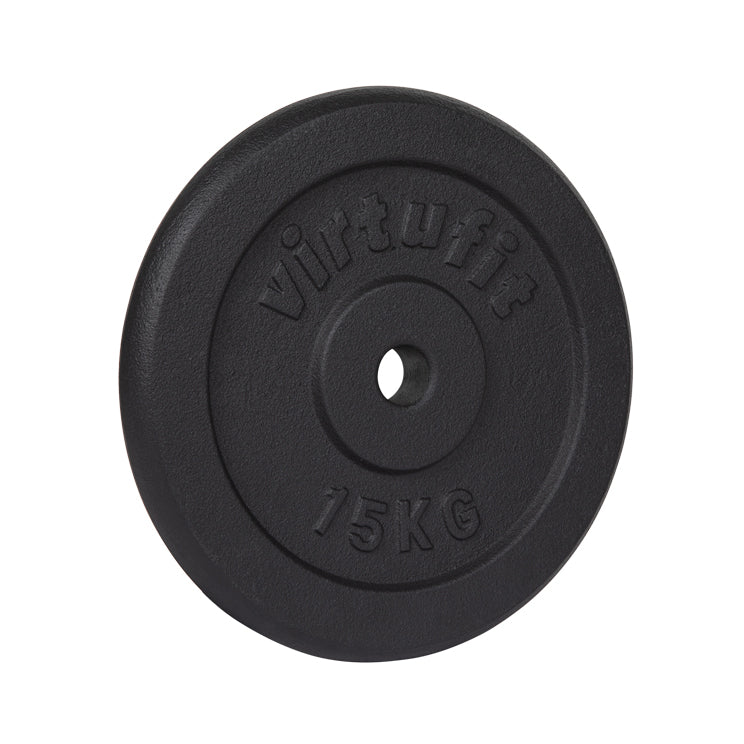 VirtuFit Cast Iron Weight Plate 30 mm - 15 kg - Black