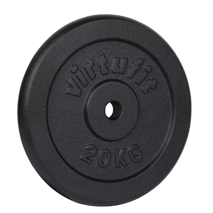 VirtuFit Cast Iron Weight Plate 30 mm - 20 kg - Black