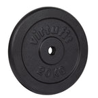 VirtuFit Cast Iron Weight Plate 30 mm - 20 kg - Black