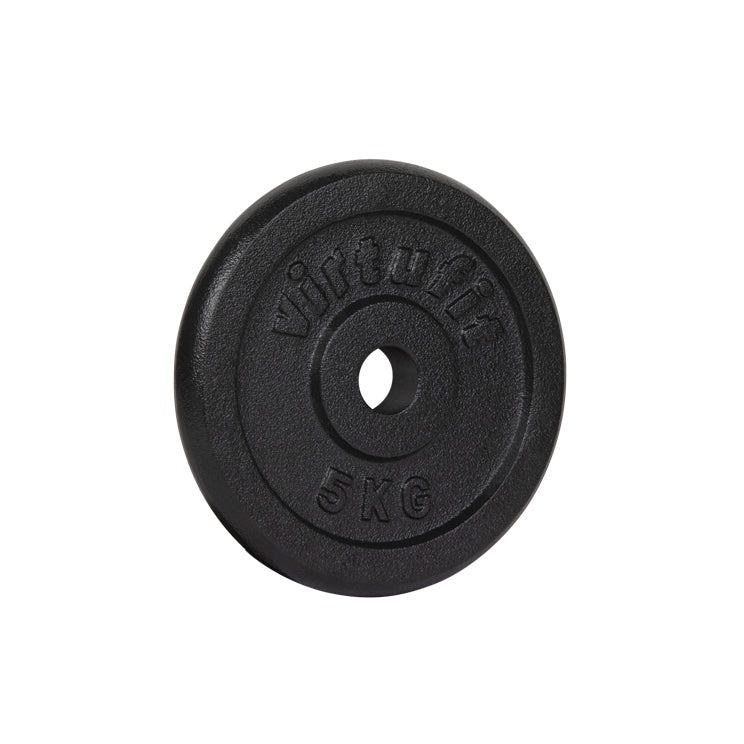 VirtuFit Cast Iron Weight Plate 30 mm - 5 kg - Black