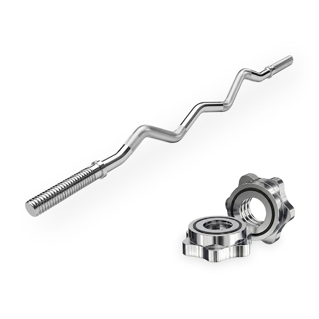 VirtuFit Curl Bar - EZ Barbell - 120 cm - Screw - 30 mm