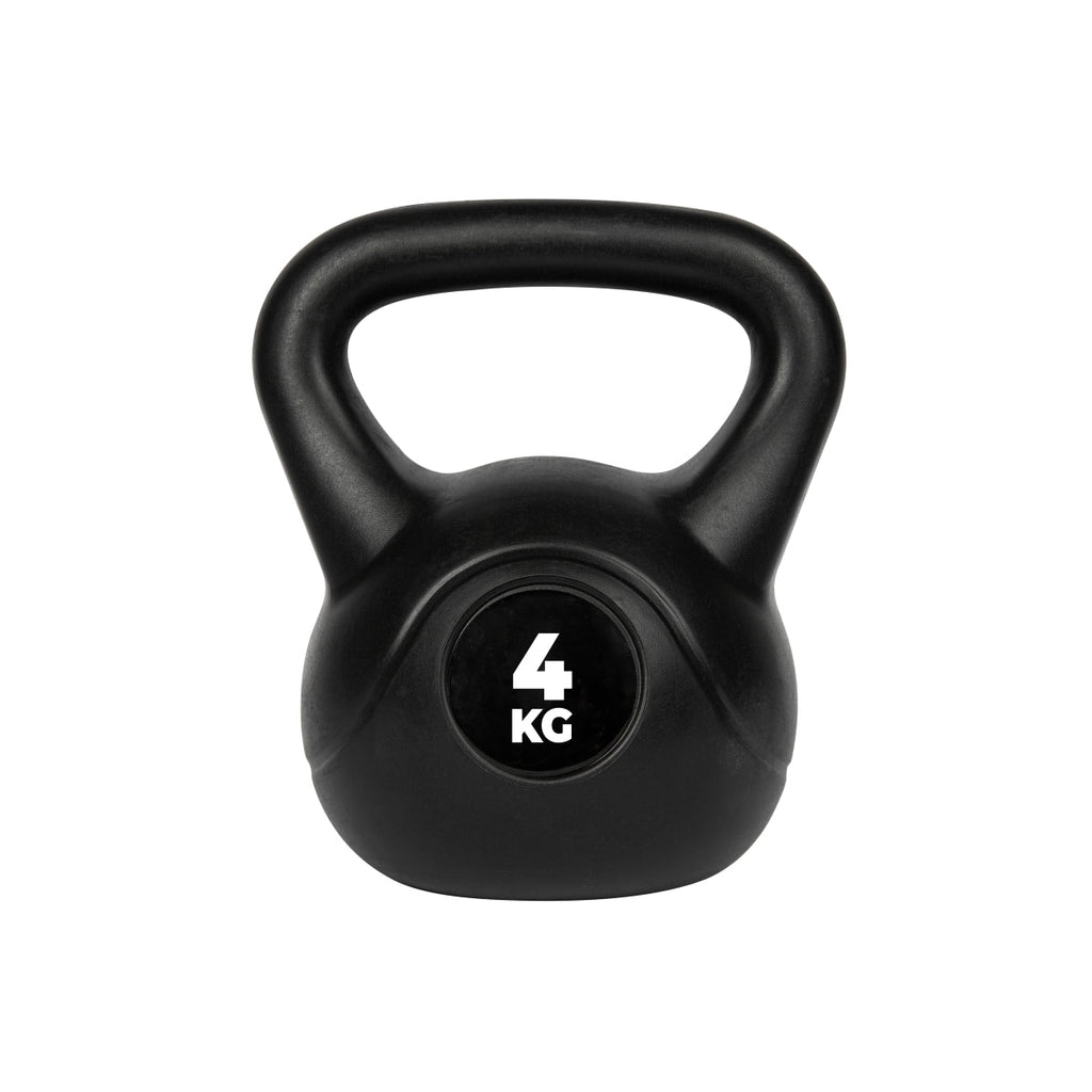 VirtuFit PVC Kettlebell - 4 kg - Black
