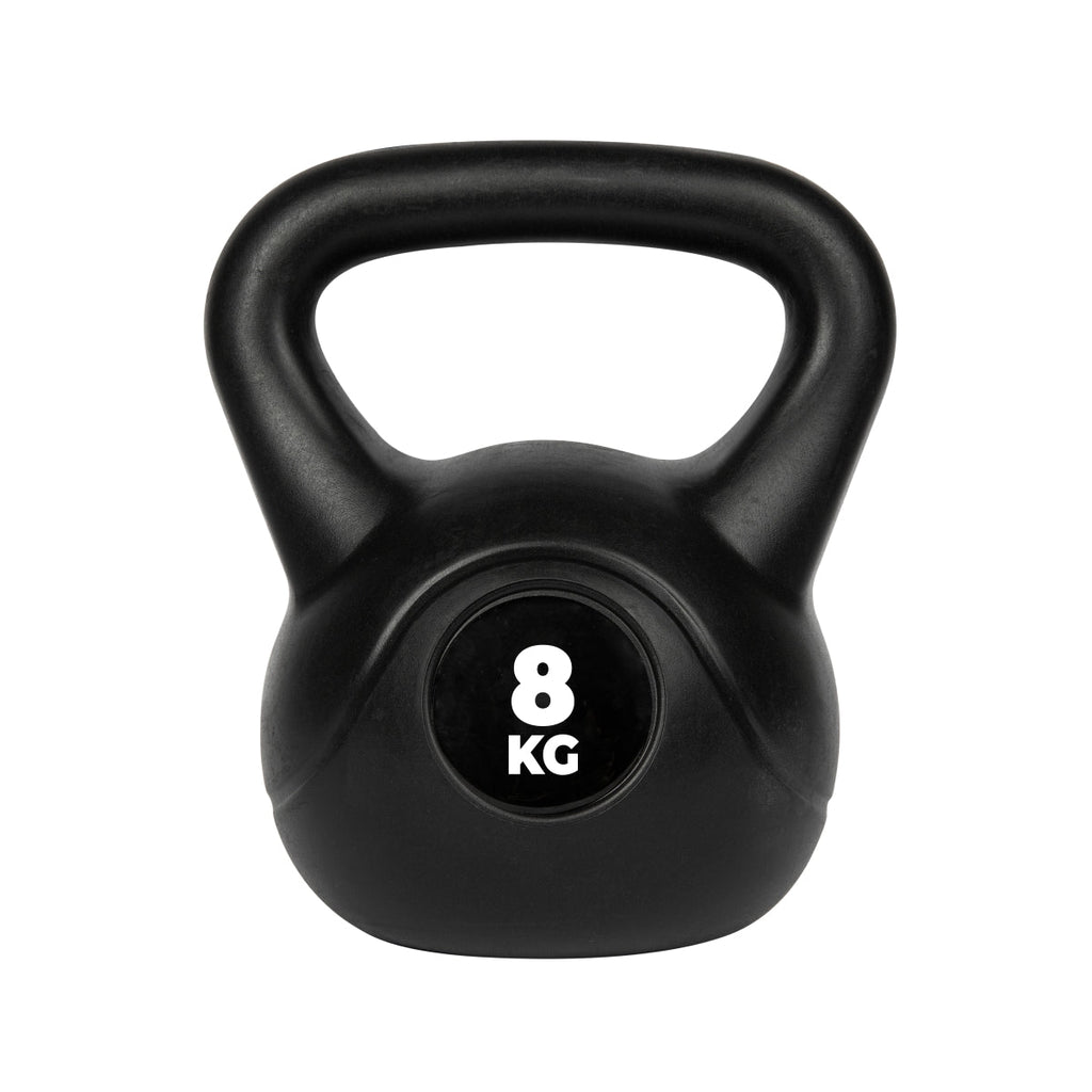VirtuFit PVC Kettlebell - 8 kg - Black