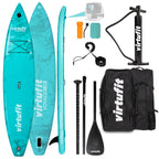 Virtufit Supboard Voyager 381 - Turquoise - Includes accessories and carry bag