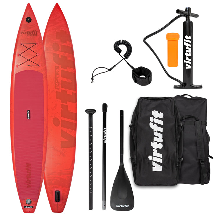 Virtufit Supboard Racer 381 - Rood - Inclusief accessoires en draagtas