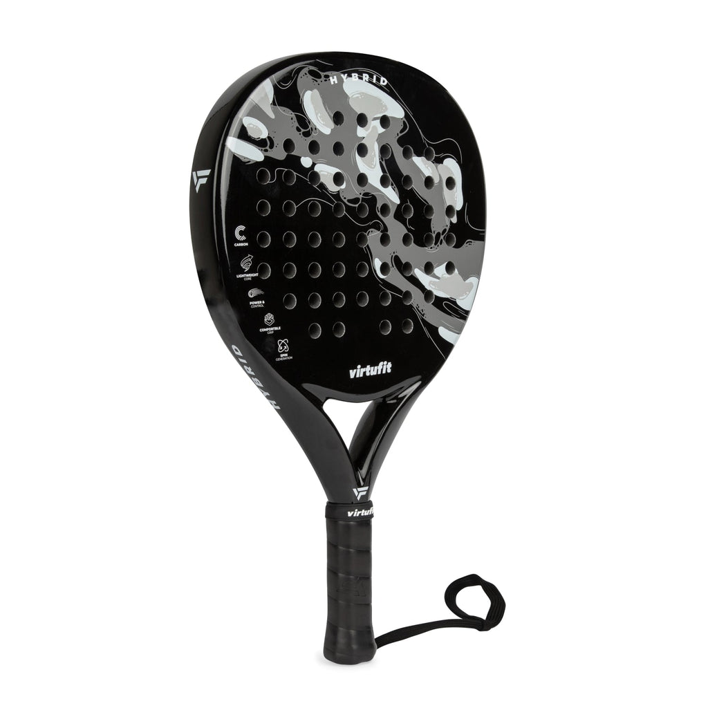 VirtuFit Hybrid Padel Racket - Black - Grey
