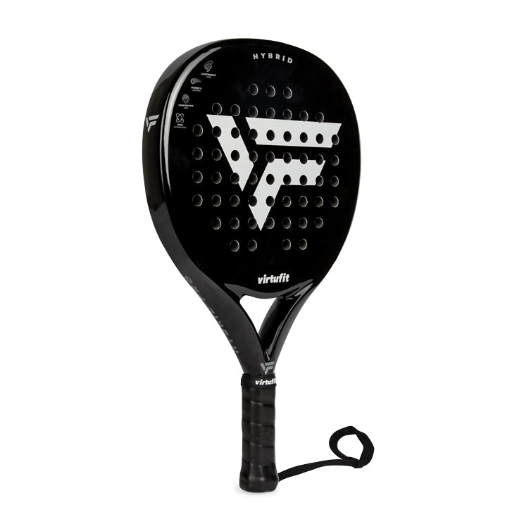 VirtuFit Hybrid Padel Racket - Black - Silver