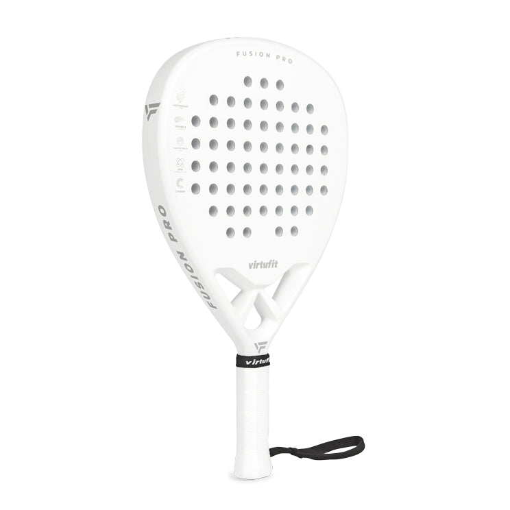 VirtuFit Fusion Pro Padel Racket - White - Silver