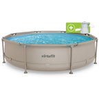 VirtuFit Round Pool - Ø305 x 76 cm - Beige - Including Filter Pump