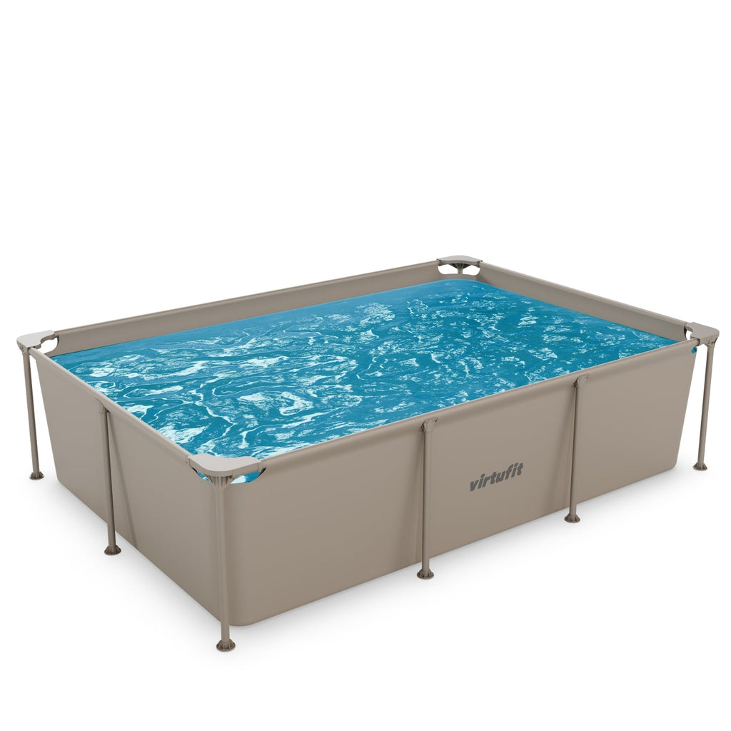 VirtuFit Rectangular Swimming Pool - Beige - 260 x 180 x 66 cm