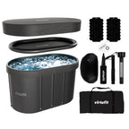 The VirtuFit Oval Ice Bath - Anthracite - 500 Litres