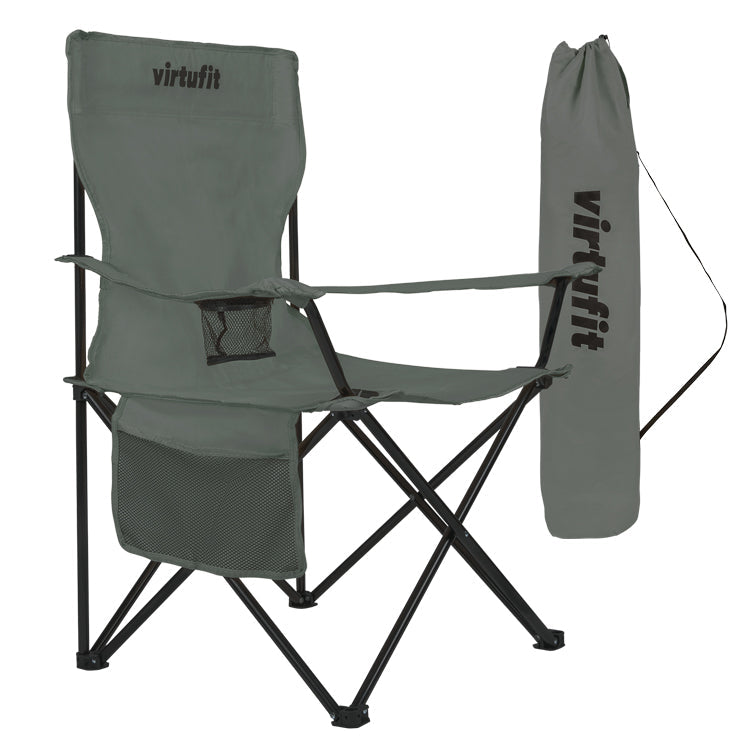 VirtuFit Foldable Camping Chair - Grey