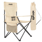 VirtuFit Foldable Camping Chair - Beige