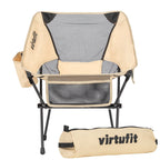 VirtuFit Camping Chair Compact - Beachchair - Beige
